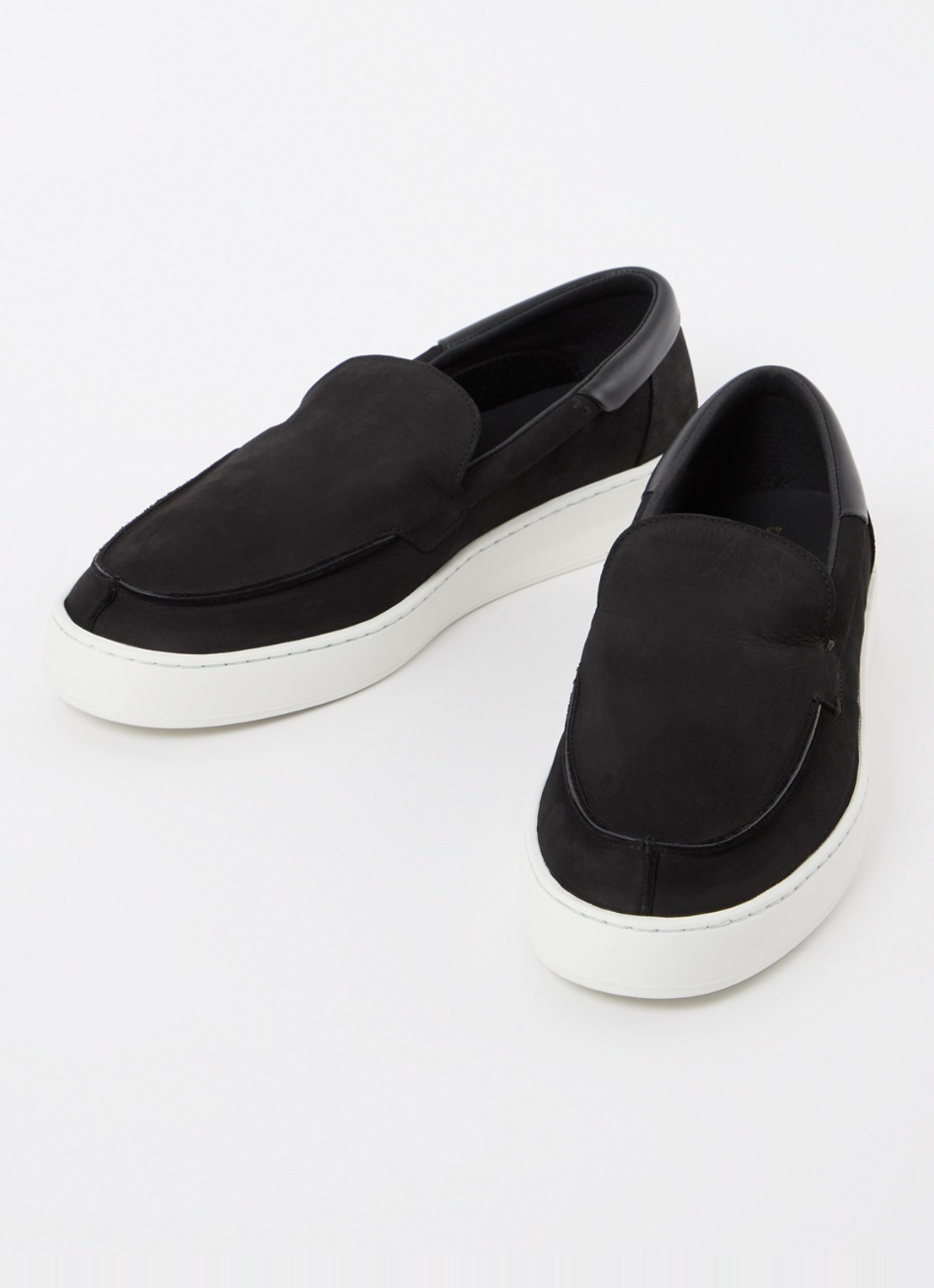 Filling Pieces Signature slip-on van nubuck - detail 4 zwart
