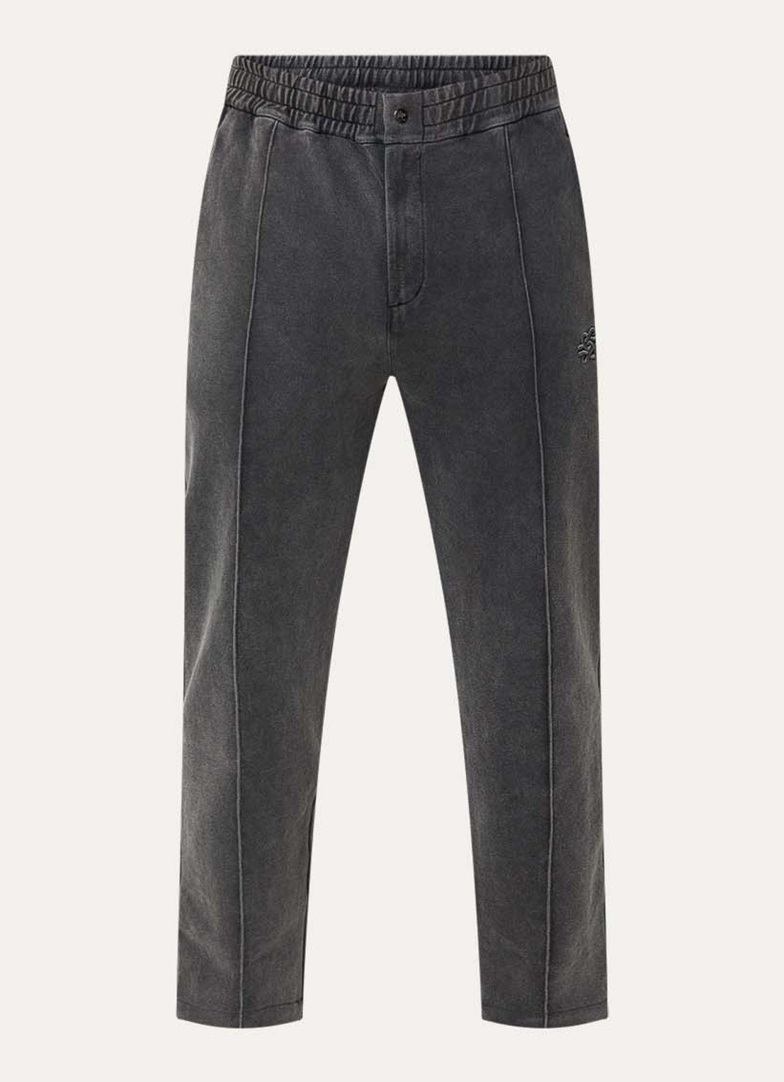 Filling Pieces Straight fit joggingsbroek met steekzakken - voorkant antraciet