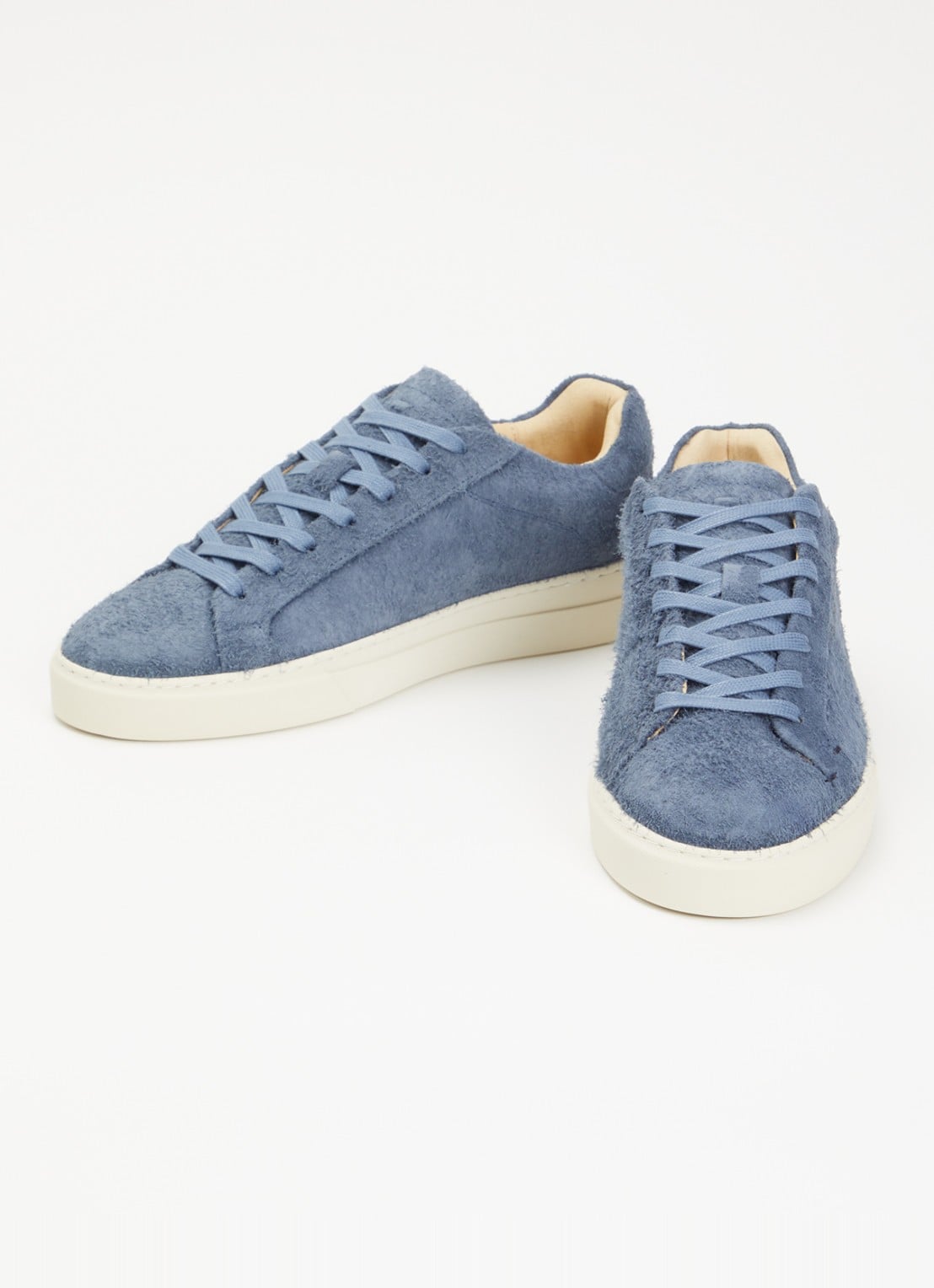 Filling Pieces Tiebreak Fuzz sneaker van  suède met structuur - detail indigo