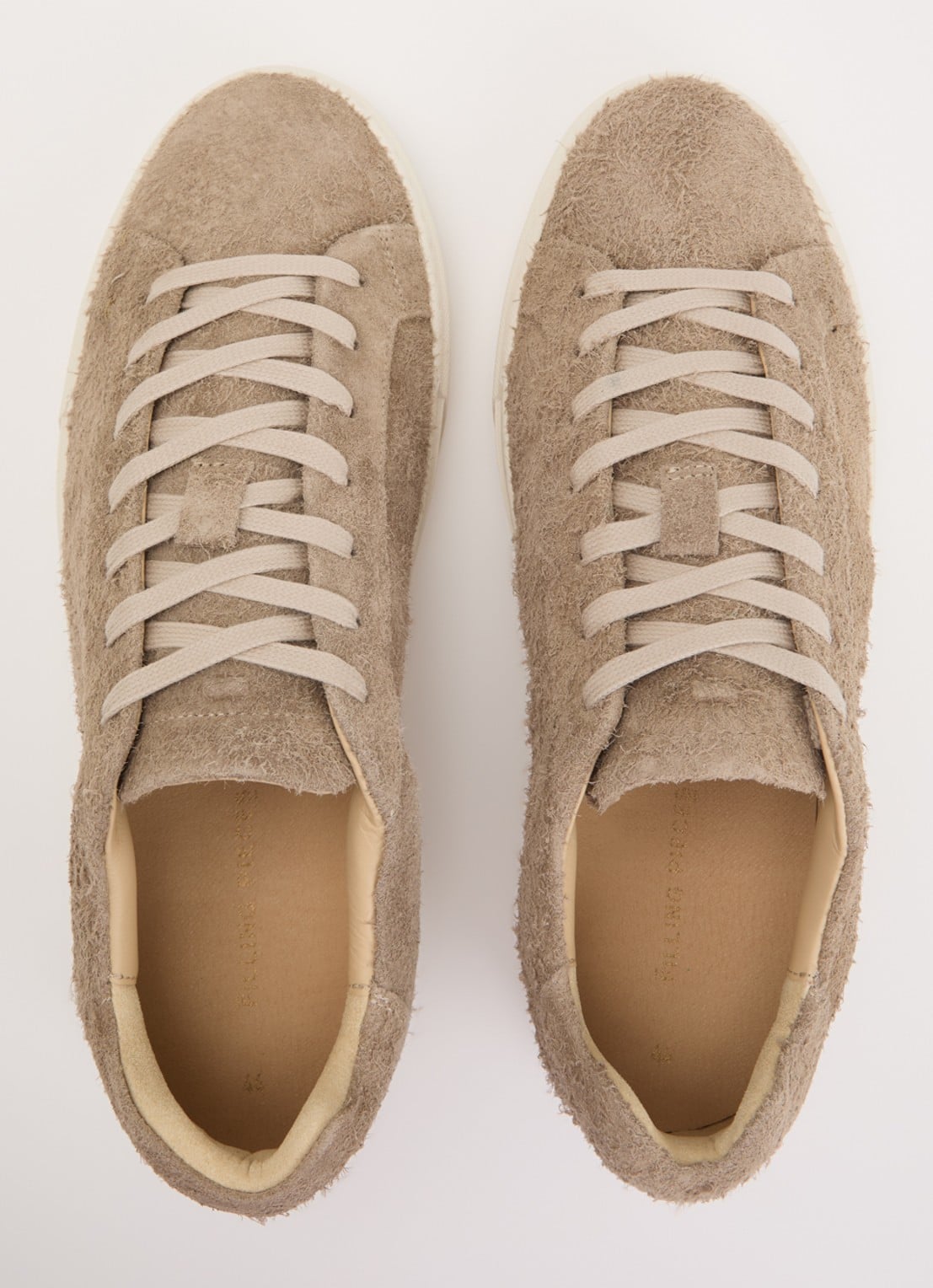 Filling Pieces Tiebreak Fuzz sneaker van  suède met structuur - detail 3 donkerbeige