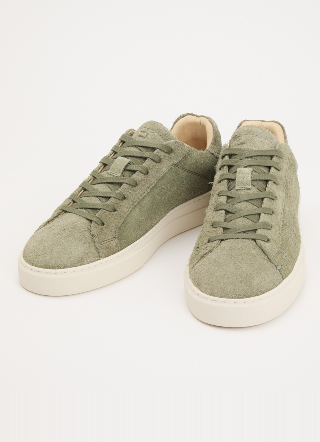 Filling Pieces Tiebreak Fuzz sneaker van  suède met structuur - detail 2 lichtgroen