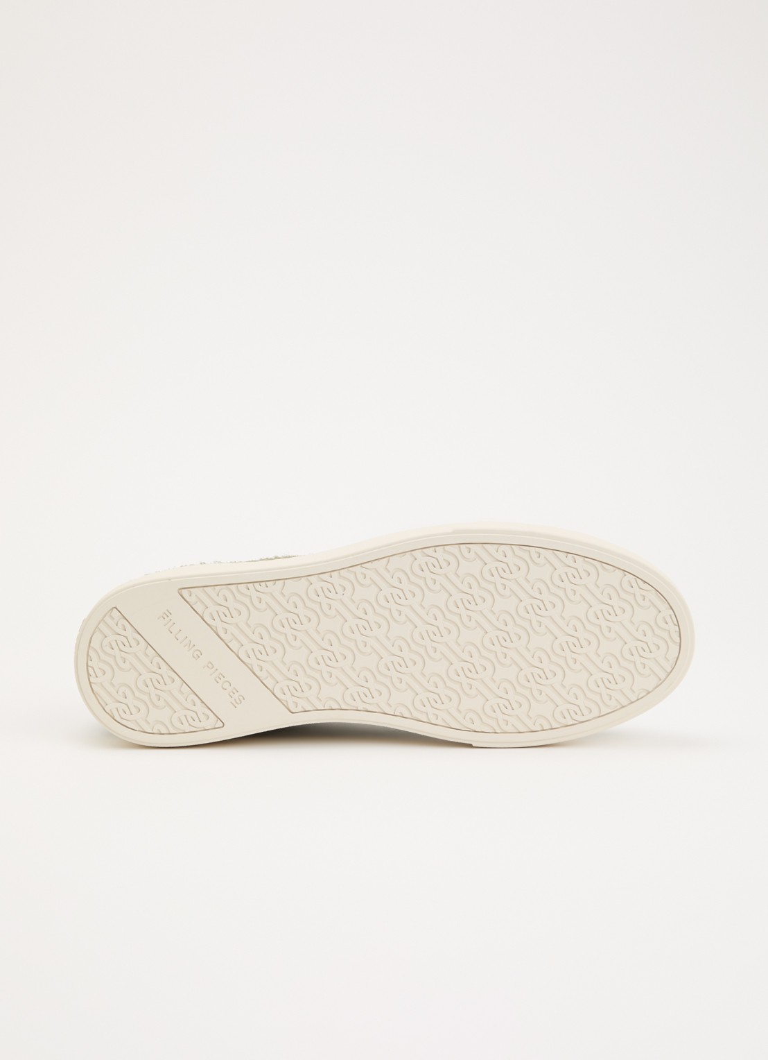Filling Pieces Tiebreak Fuzz sneaker van  suède met structuur - detail 4 lichtgroen