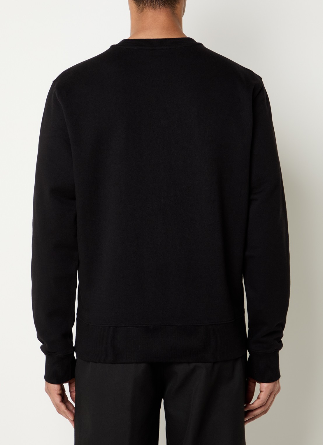 Filling Pieces Tonal sweater met logoborduring - achterkant zwart