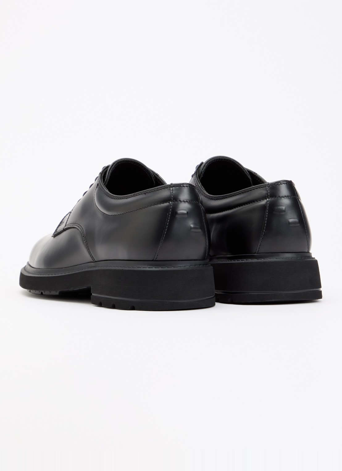 Filling Pieces Veterschoen van leer - achterkant 5 zwart