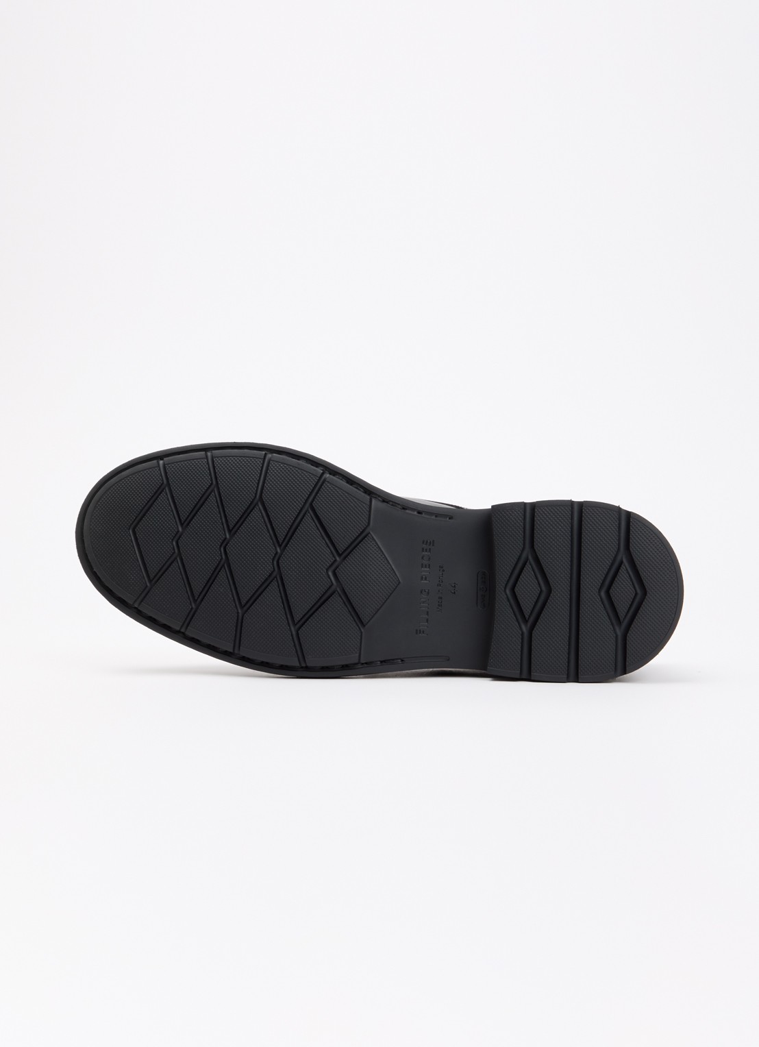 Filling Pieces Veterschoen van leer - detail 4 zwart