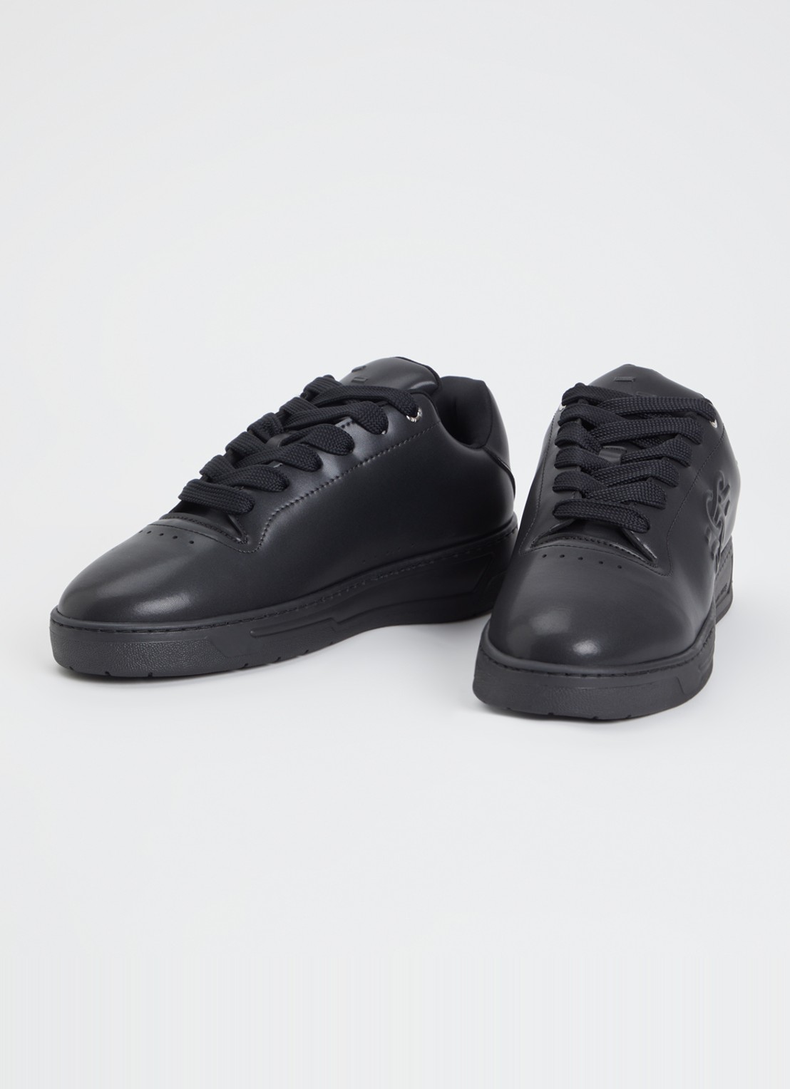 Filling Pieces Voyager Knot sneaker van leer - detail zwart