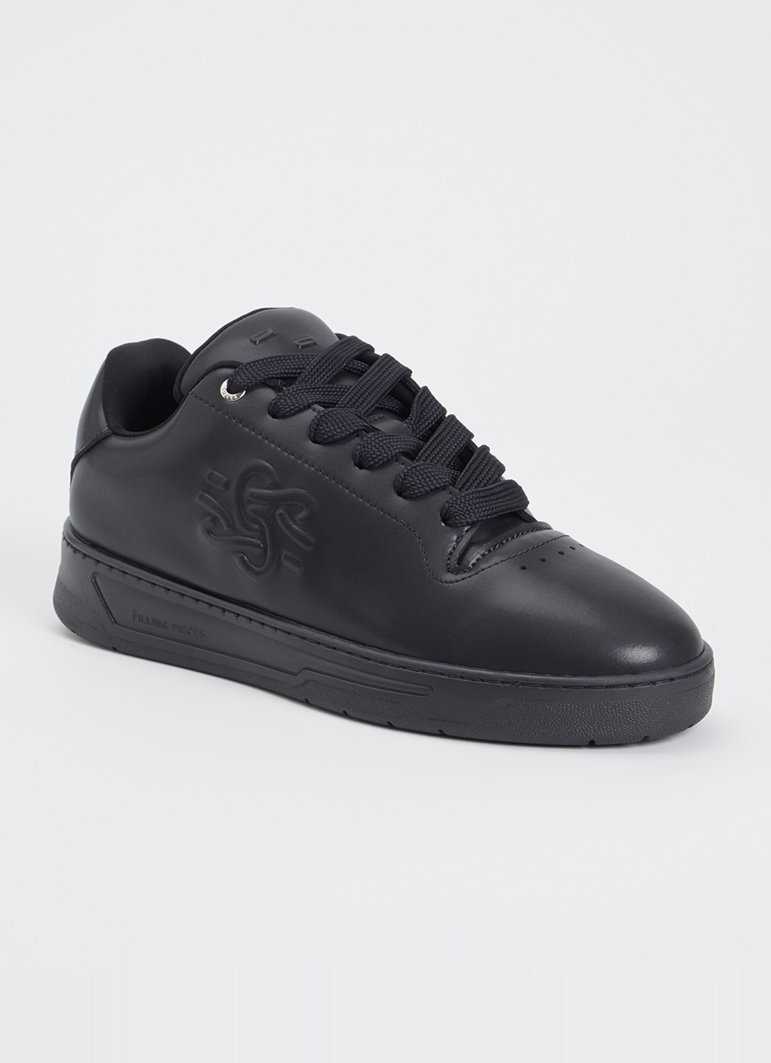 Filling Pieces Voyager Knot sneaker van leer - voorkant 4 zwart