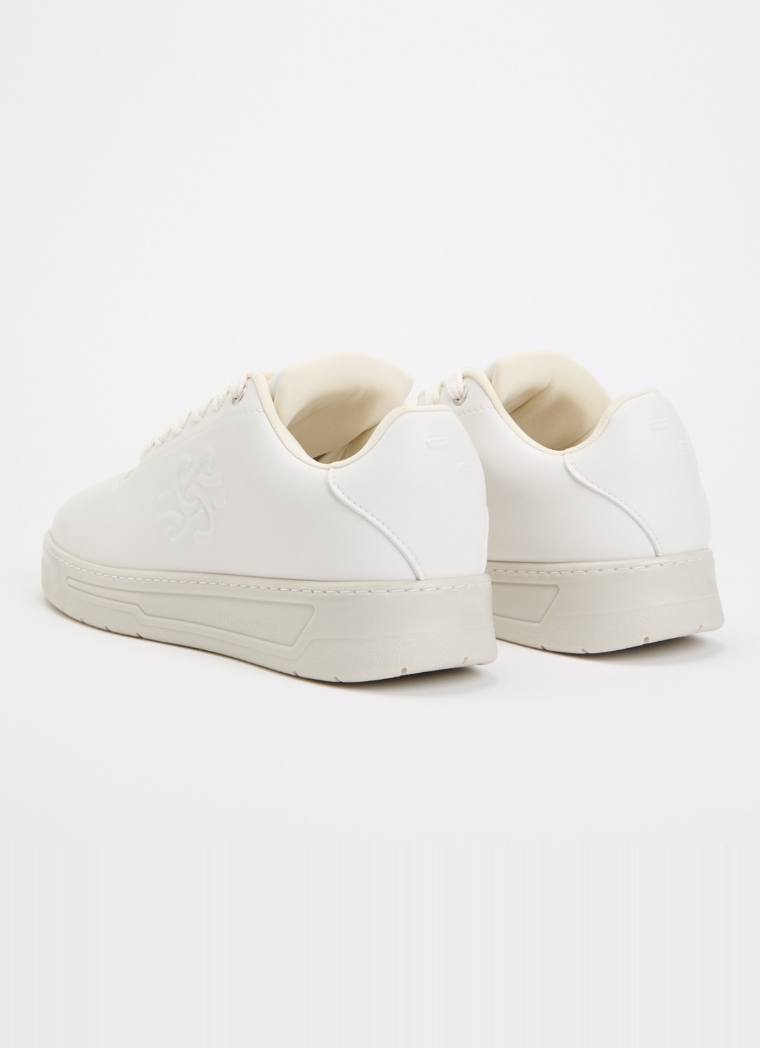 Filling Pieces Voyager Knot sneaker van leer - achterkant 2 gebroken wit