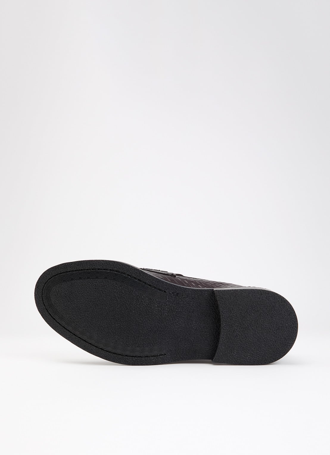 Filling Pieces Woven Twist loafer van leer met gevlochten detail - detail 4 chocoladebruin