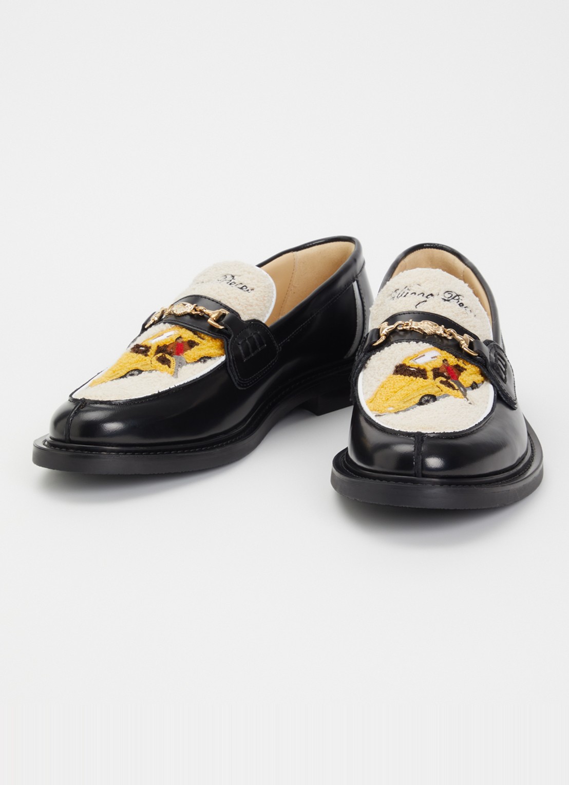 Filling Pieces Yellow Cab loafer van leer - detail 2 zwart