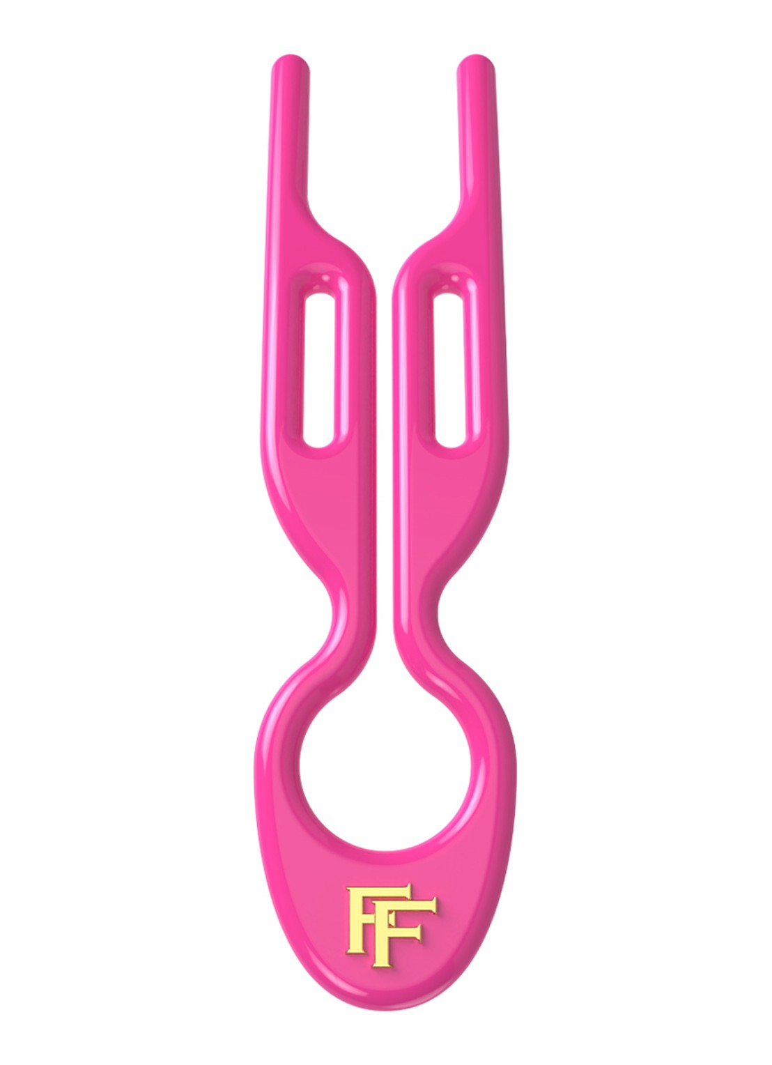 Fiona Franchimon Nº 1 Hairpin - haarpin set van 3  - detail stawberry pink