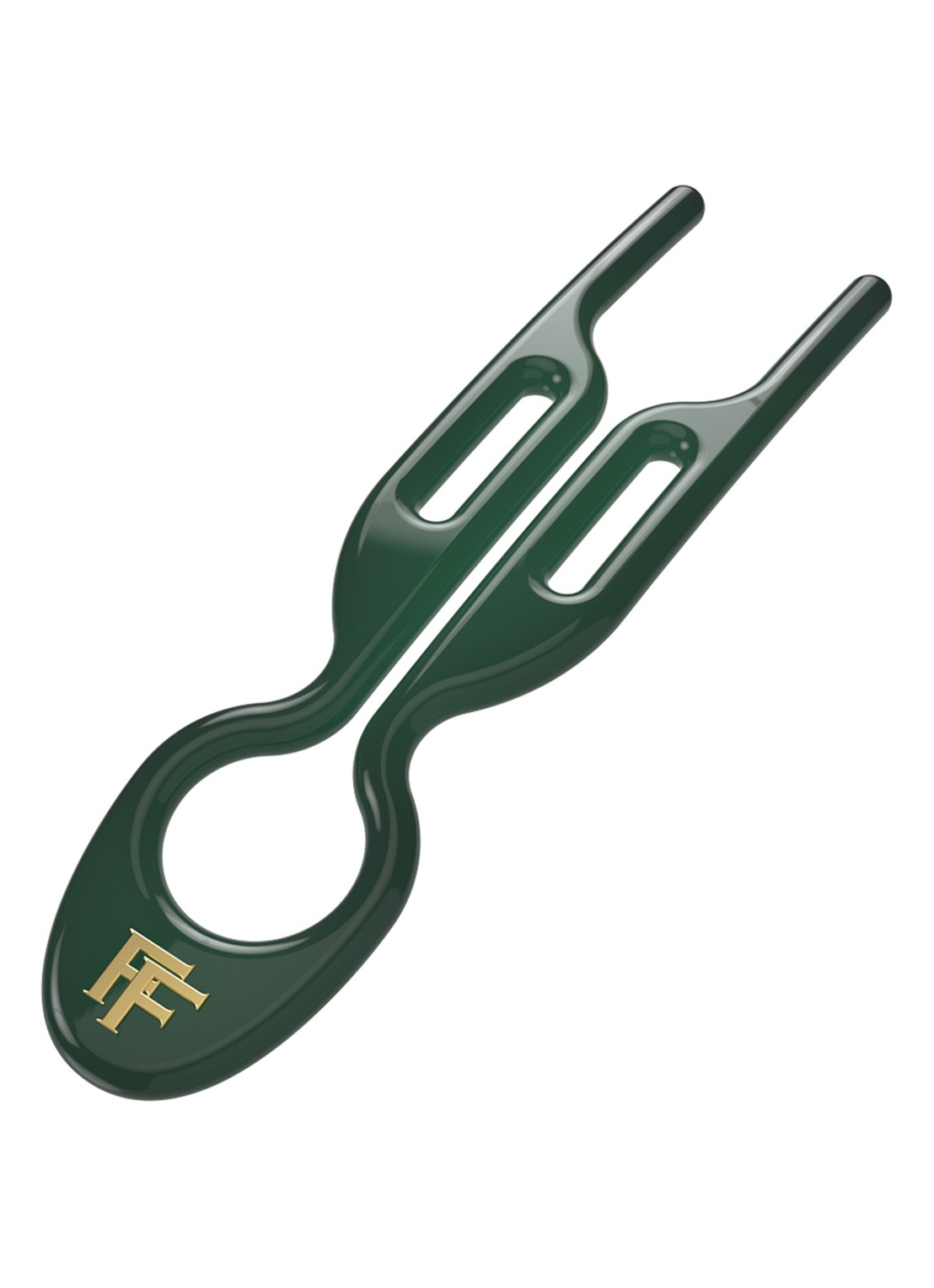 Fiona Franchimon Nº 1 Hairpin - haarpin set van 3  - voorkant emerald green