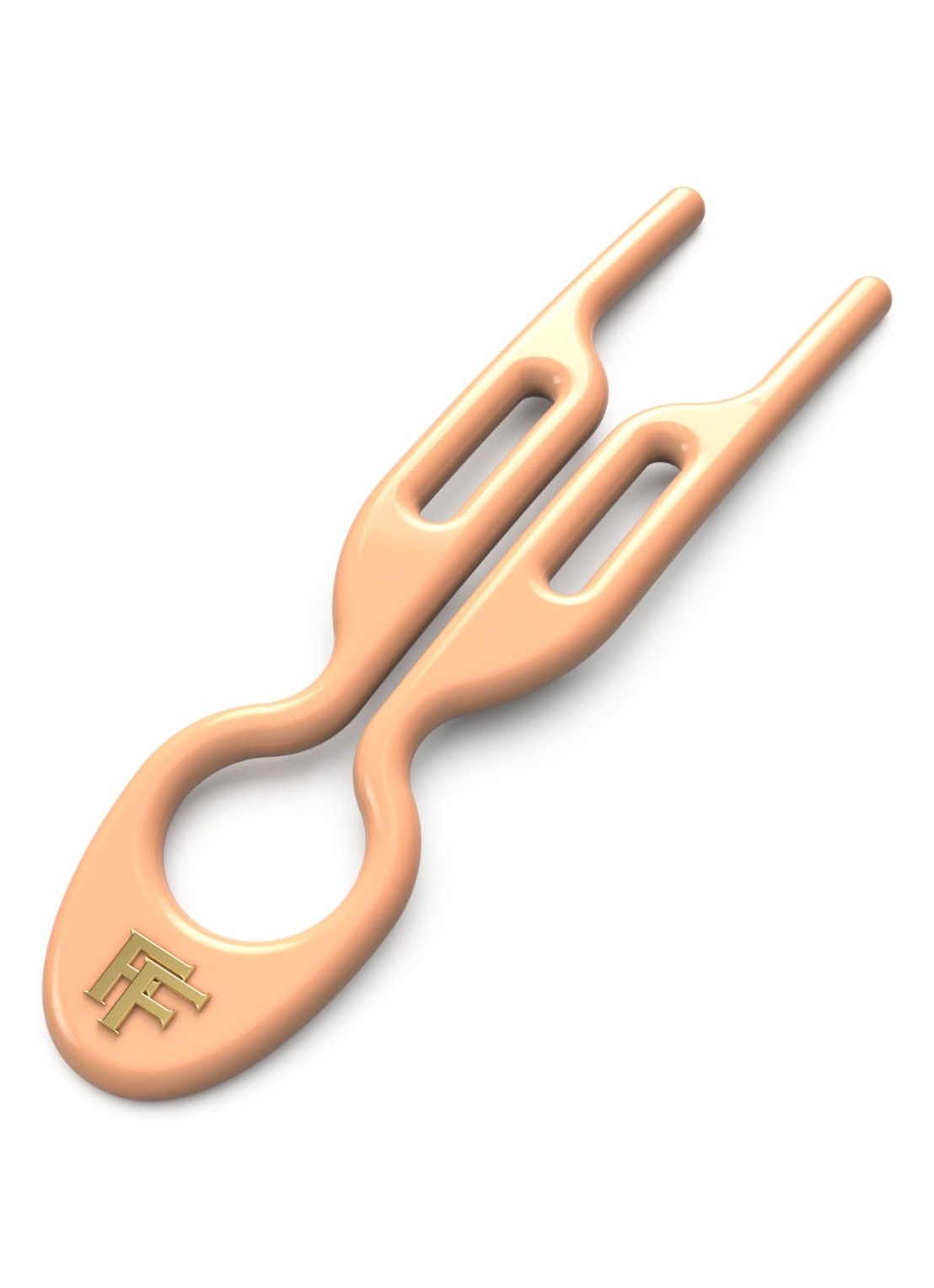 Fiona Franchimon Nº 1 Hairpin - haarpin set van 3 - voorkant peach fuzz