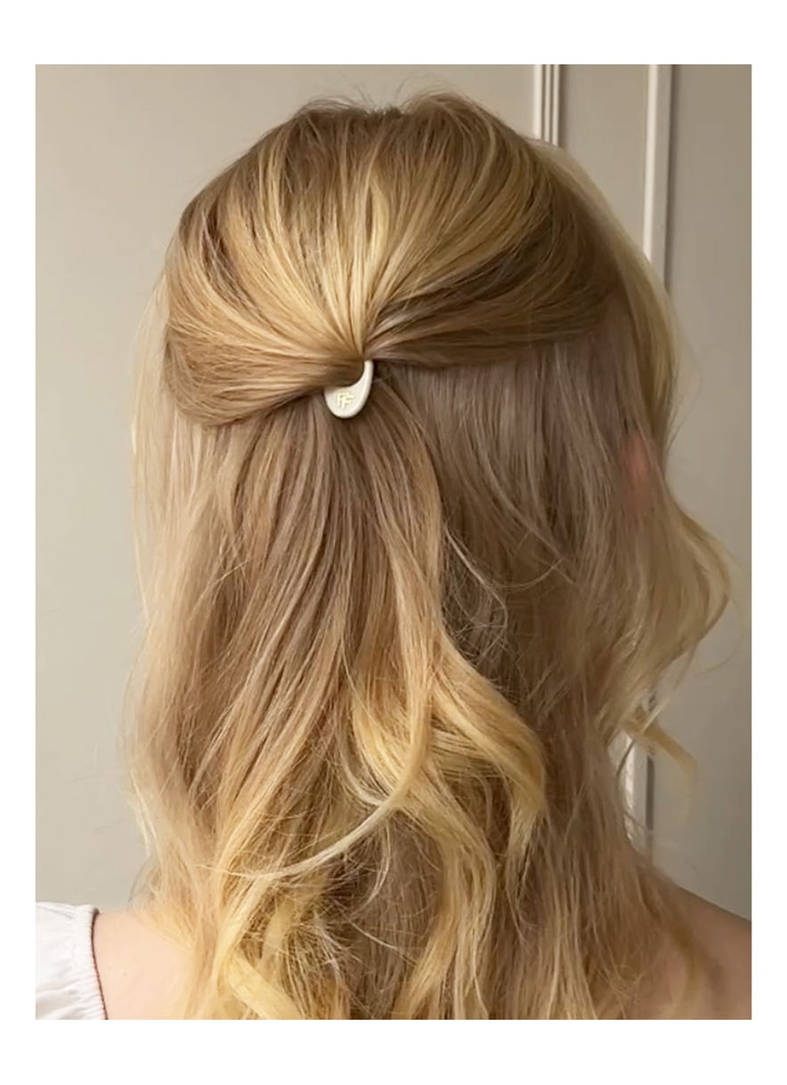 Fiona Franchimon Nº 1 Hairpin - haarpin set van 3  - voorkant 6 cream white