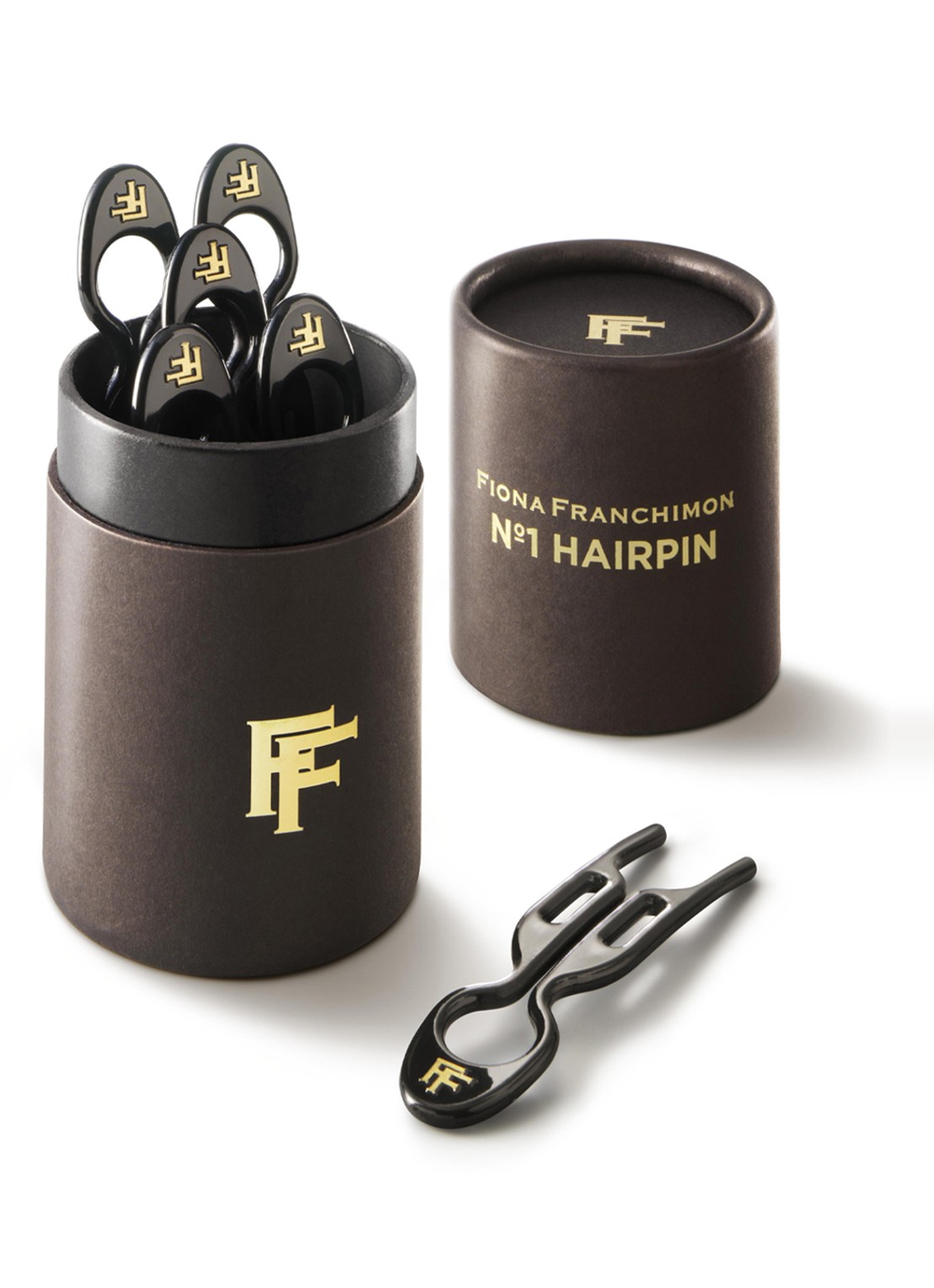 Fiona Franchimon Nº 1 Hairpin - haarpin set van 5 - detail 5 black