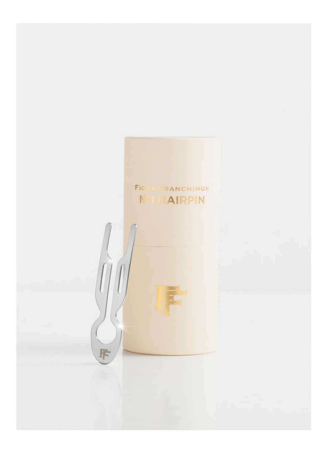Fiona Franchimon Nº 1 Hairpin - haarpin  - voorkant 2 white gold