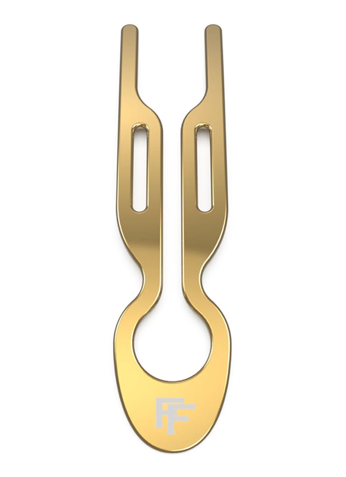 Fiona Franchimon Nº 1 Hairpin - haarpin  - detail 3 yellow gold