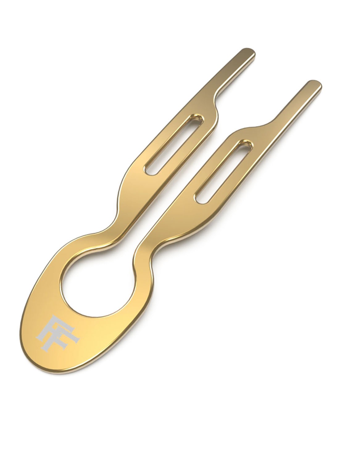 Fiona Franchimon Nº 1 Hairpin - haarpin  - voorkant yellow gold