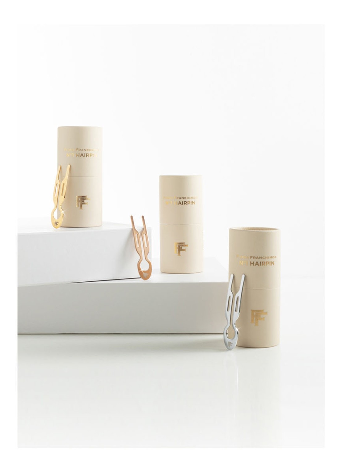 Fiona Franchimon Nº 1 Hairpin - haarpin  - detail 3 rose gold
