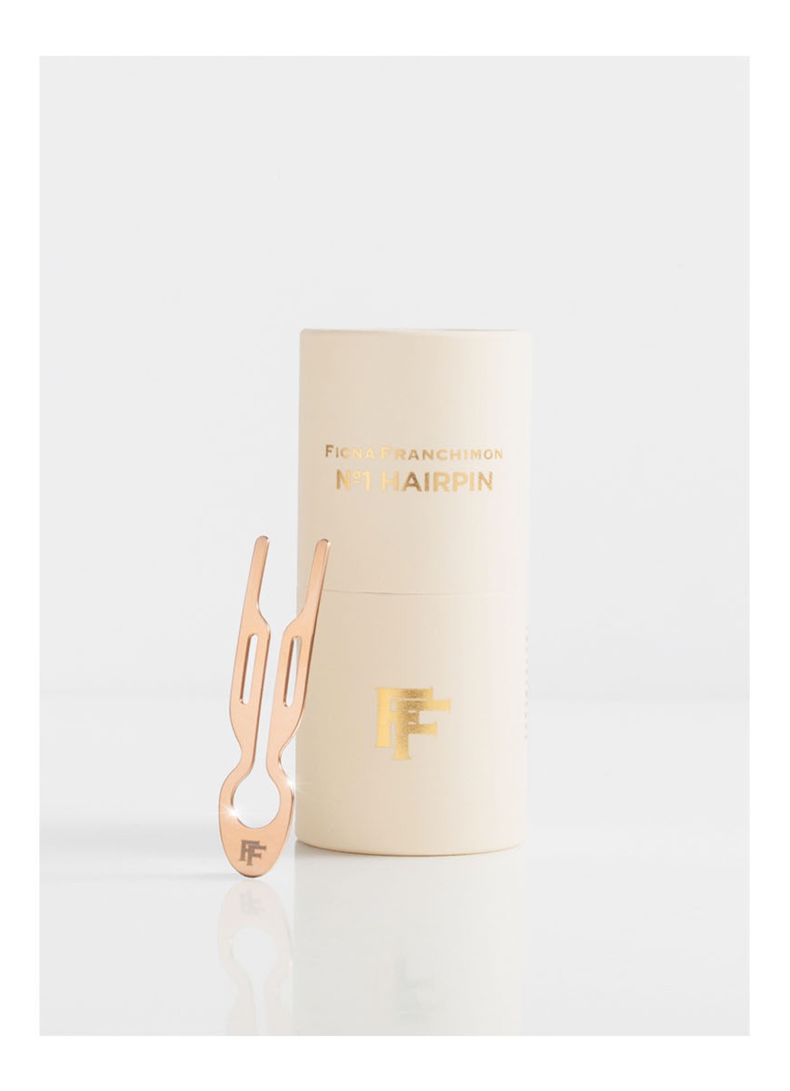 Fiona Franchimon Nº 1 Hairpin - haarpin  - voorkant 5 rose gold