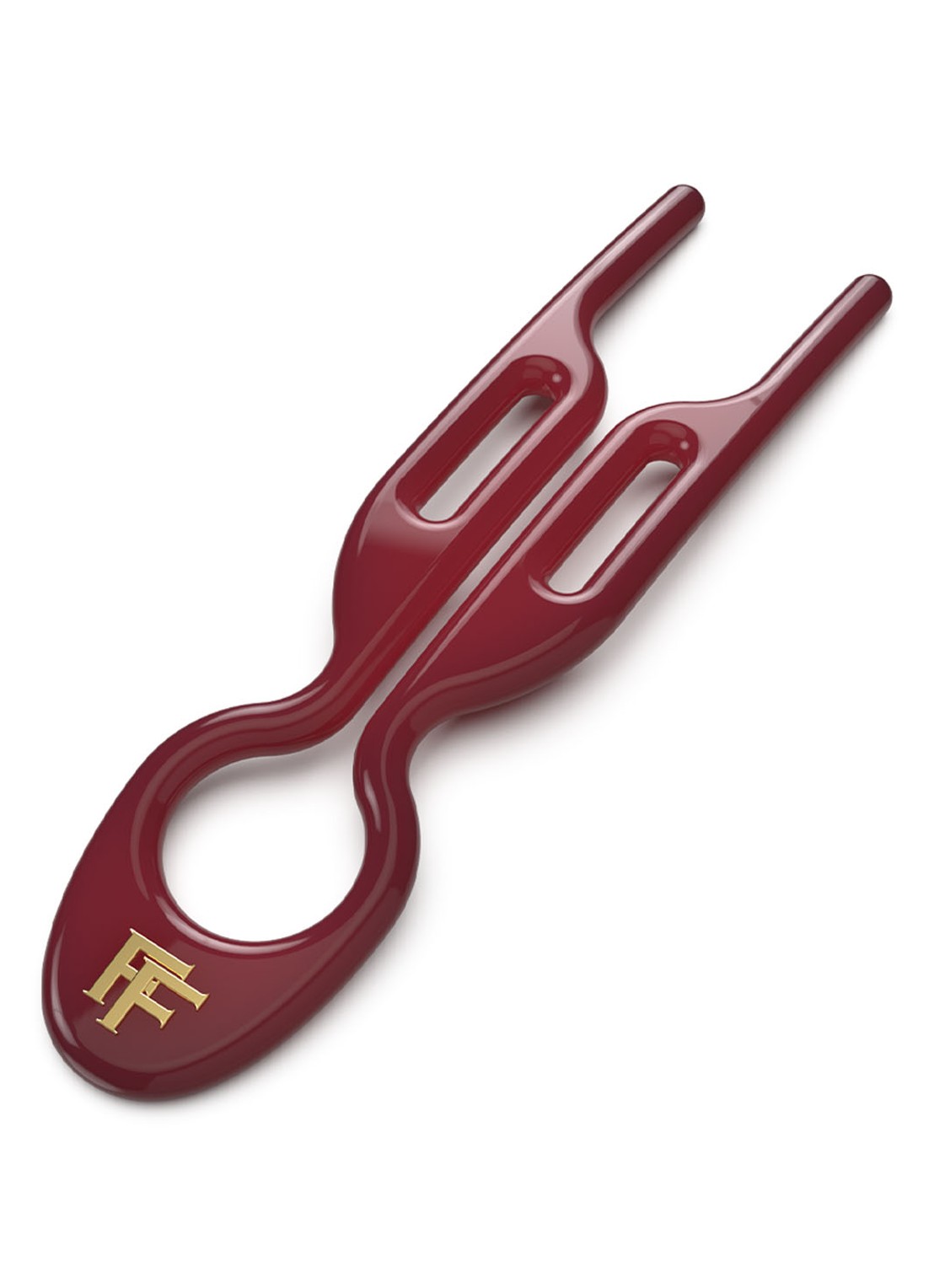 Fiona Franchimon Nº 1 Hairpin - Limited Edition haarpin set van 3 - voorkant 6 ruby red