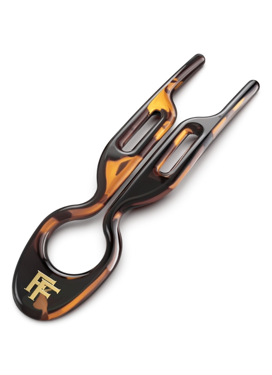 Fiona Franchimon Nº1 HAIRPIN|Classic Havana - haarpin set van 5 - detail 3 zwart
