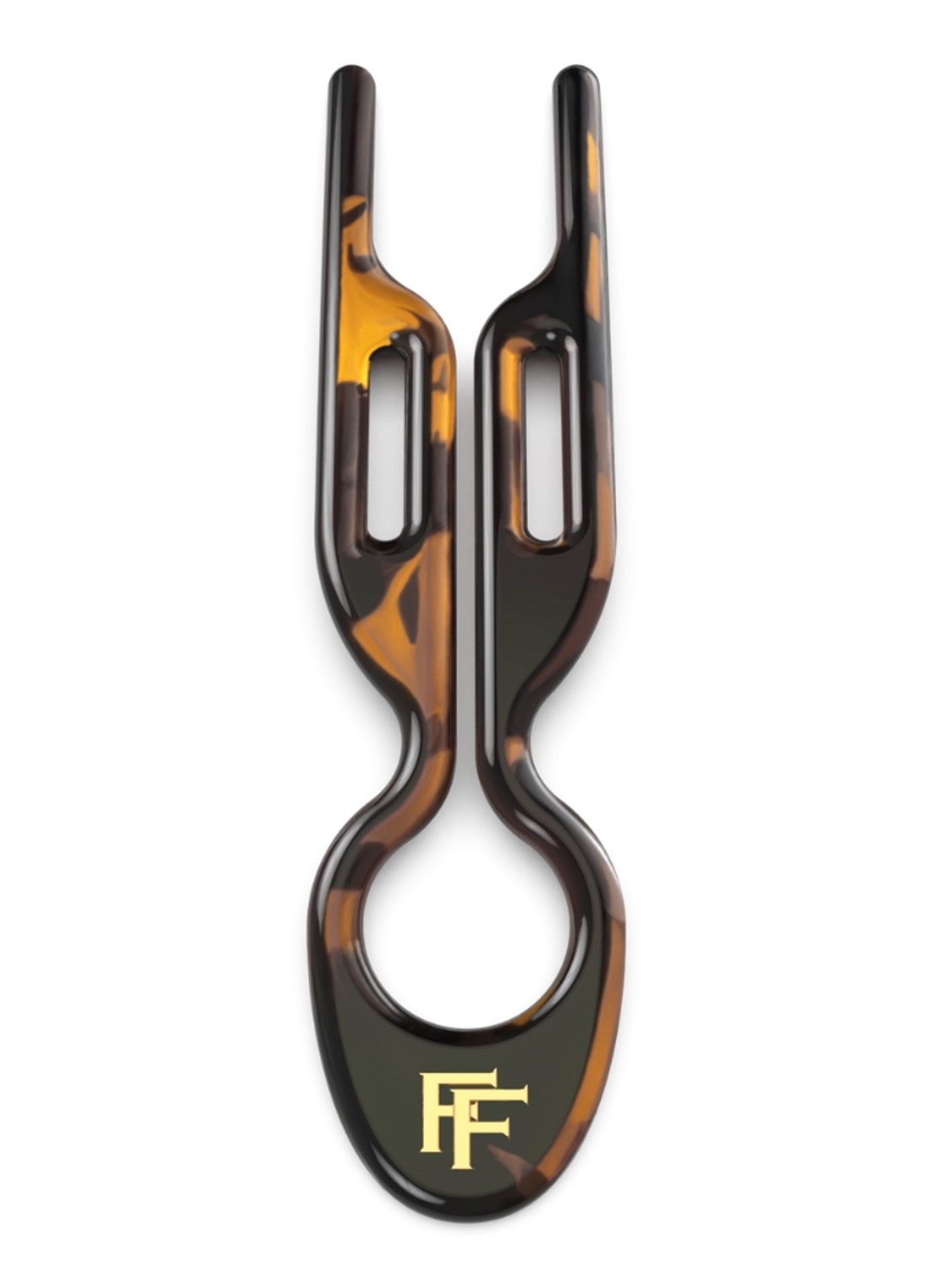 Fiona Franchimon Nº1 HAIRPIN|Classic Havana - haarpin set van 5 - detail 4 zwart