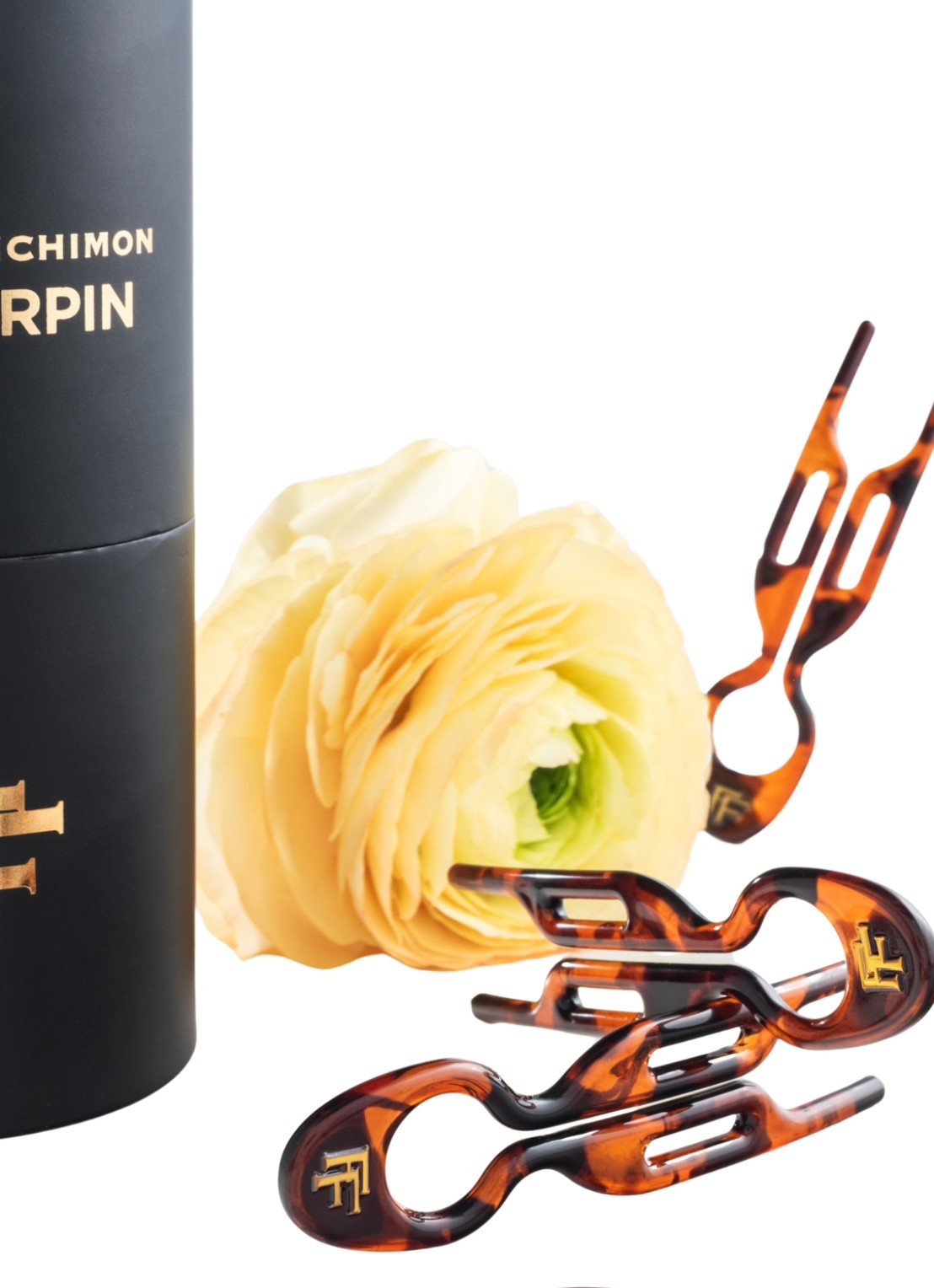 Fiona Franchimon Nº1 HAIRPIN|Classic Havana - haarpin set van 5 - detail 6 zwart