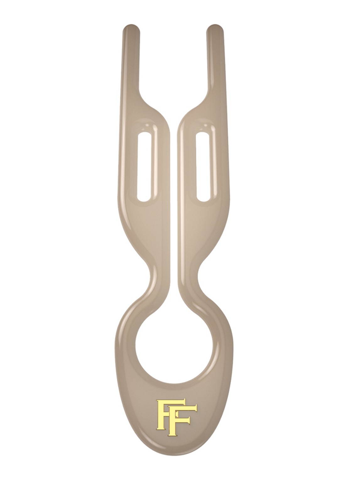 Fiona Franchimon Nº 1 Hairpin - haarpin set van 3  - detail soft beige