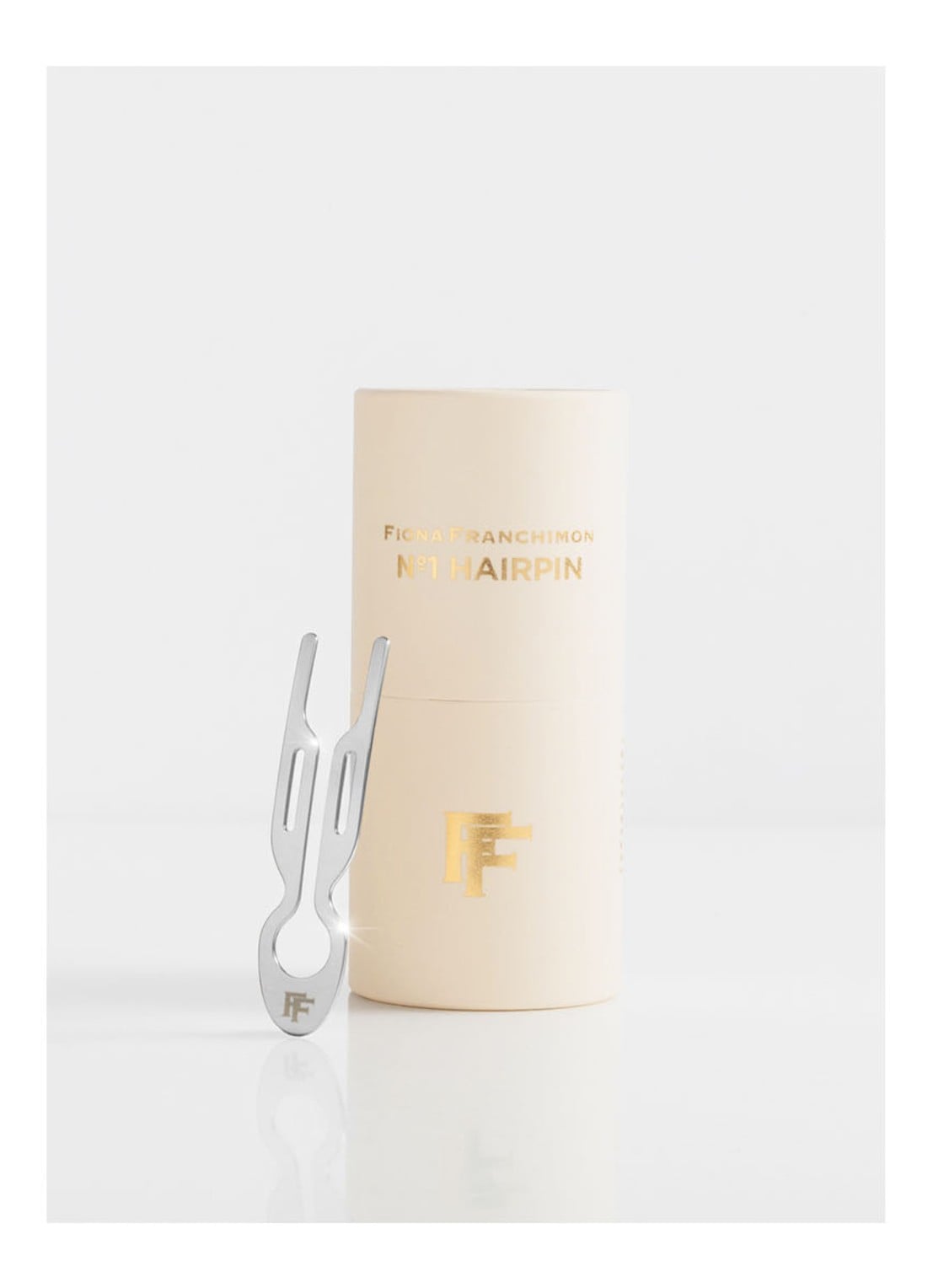 Fiona Franchimon Nº 1 Hairpin - haarpin  - voorkant 5 white gold