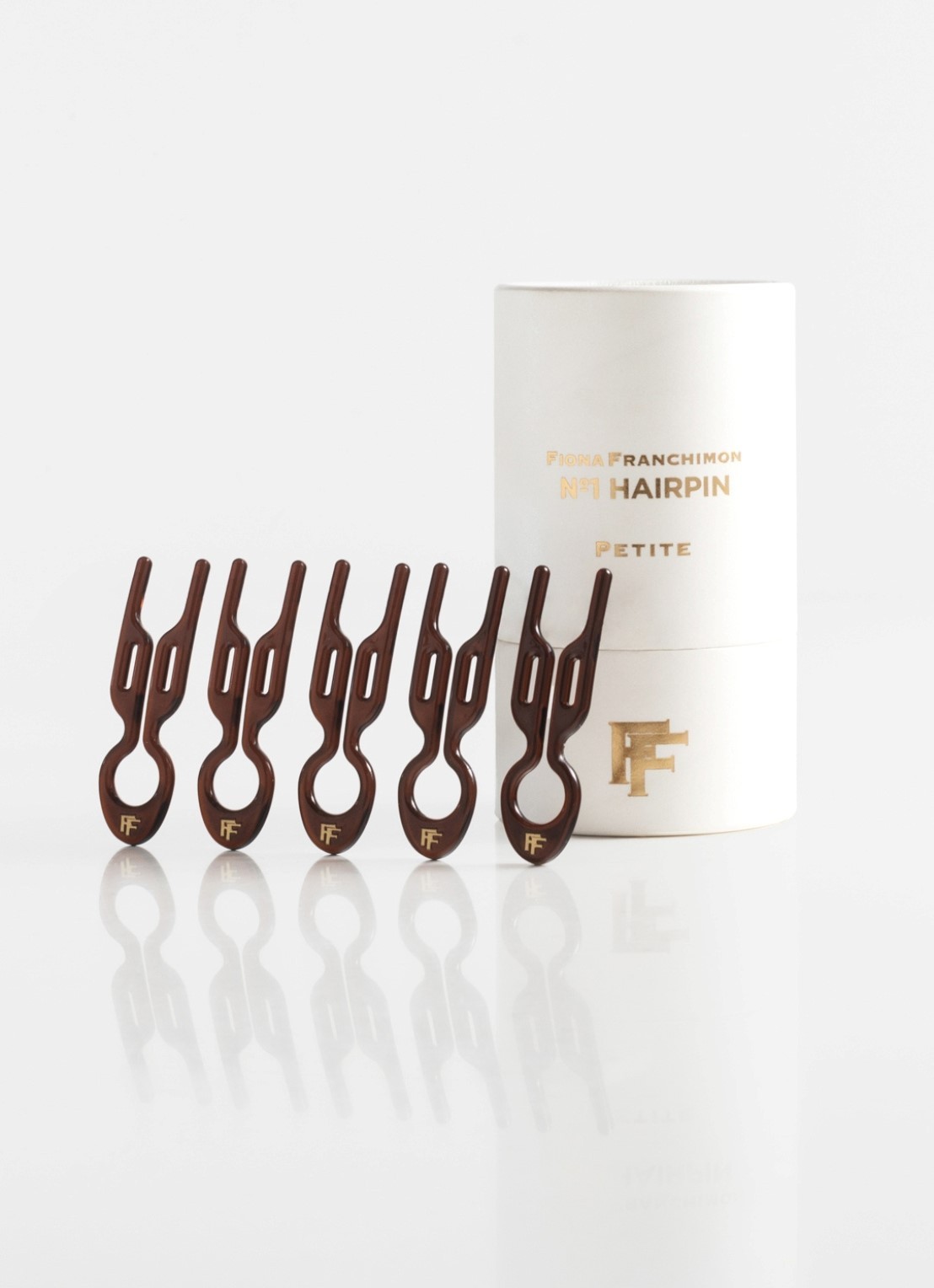 Fiona Franchimon Nº 1 Hairpin Petite - voorkant 6 bruin