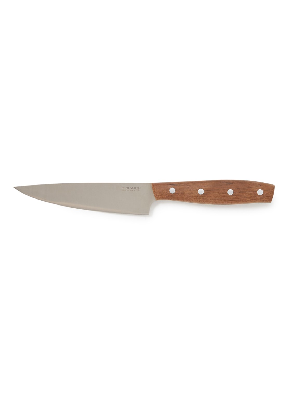 Fiskars Norr universeel mes 23,5 cm - voorkant bruin