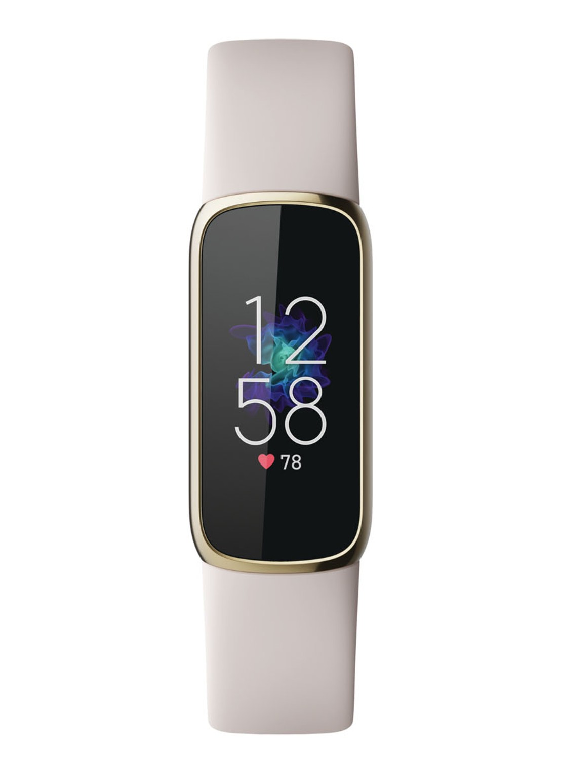Fitbit Luxe sporthorloge FB422GLWT - voorkant goud