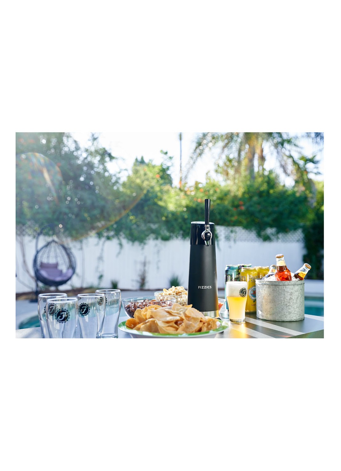 Fizzics DraftPour oplaadbare bier dispenser 45 cm - detail 7 zwart