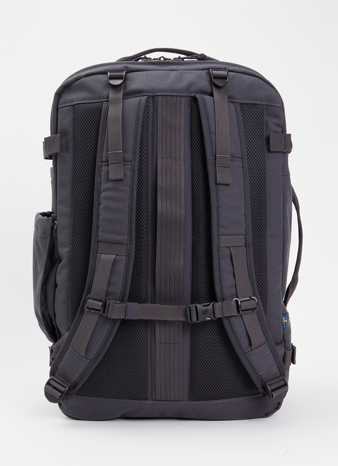 Fjällräven Farden Carry-On rugzak met 17 inch laptopvak - achterkant 3 antraciet