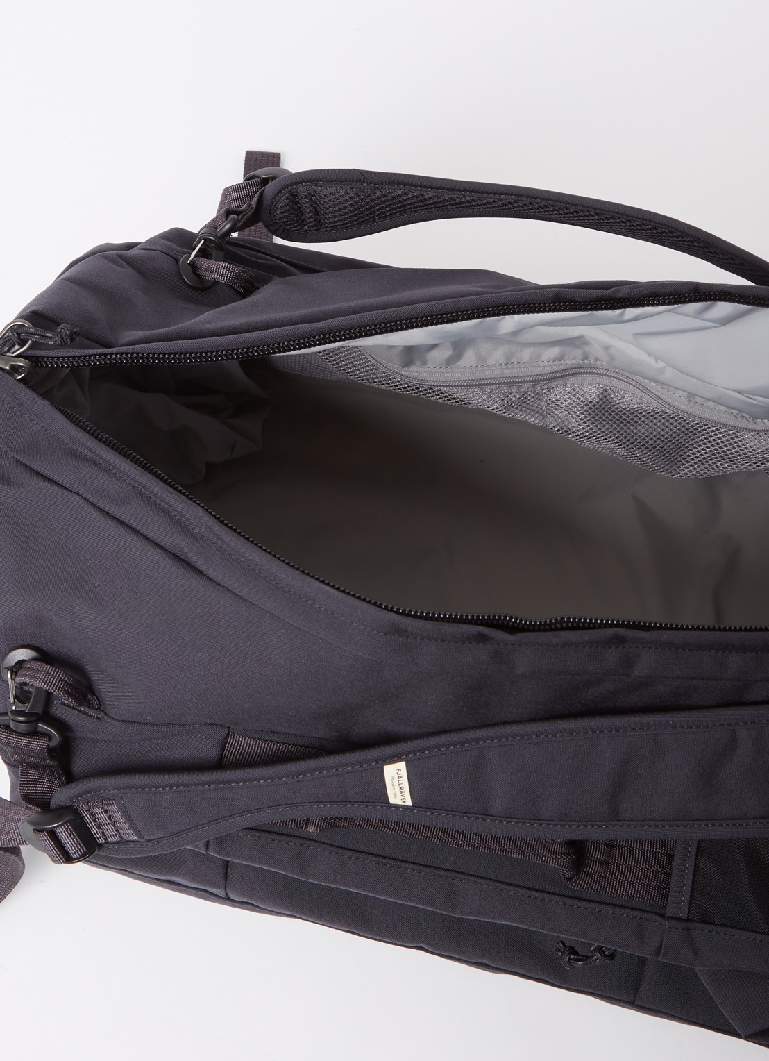 Fjällräven Färden weekendtas met afneembare schouderriem - detail zwart
