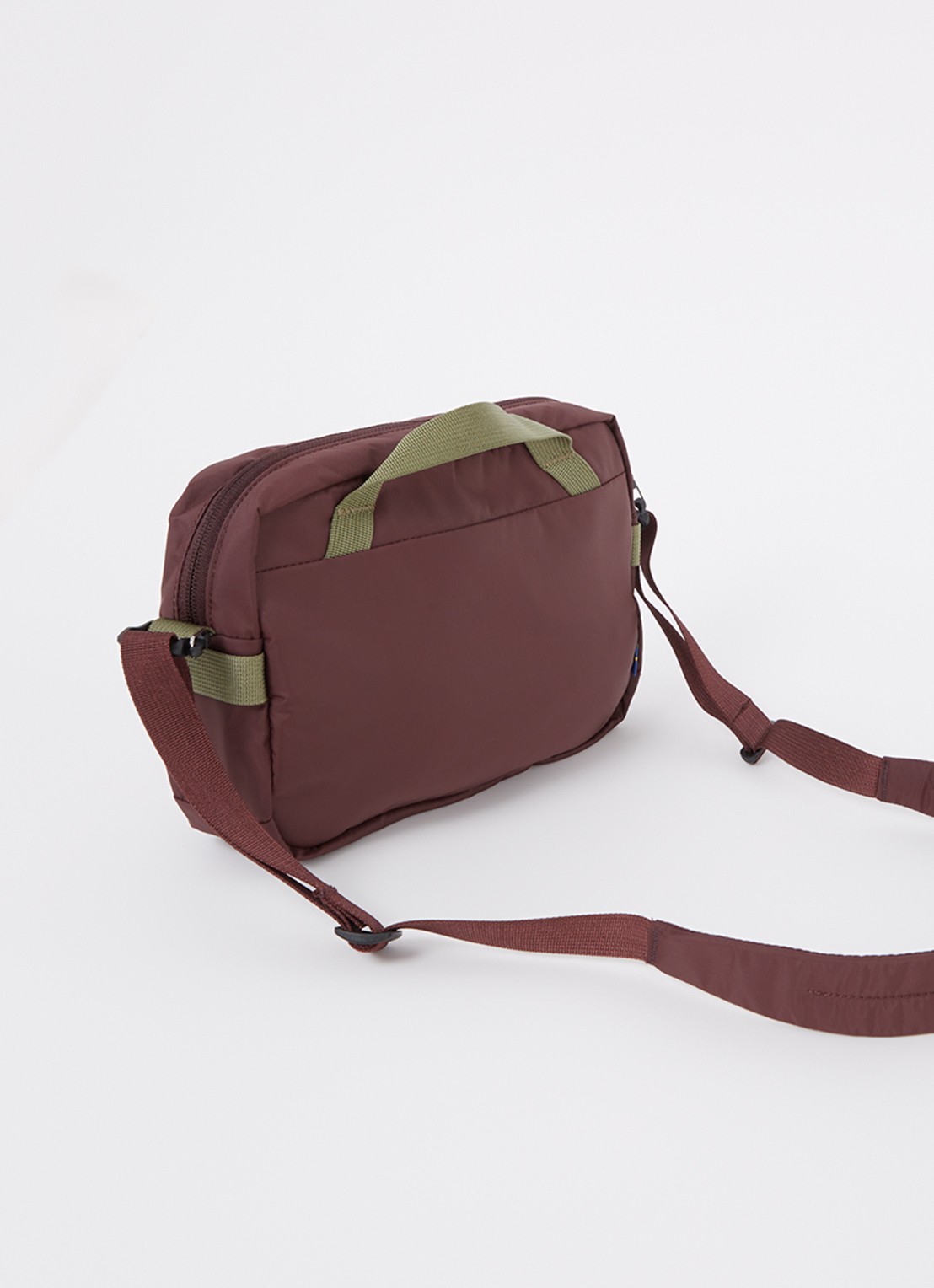 Fjällräven High Coast crossbodytas met logo - achterkant 4 aubergine