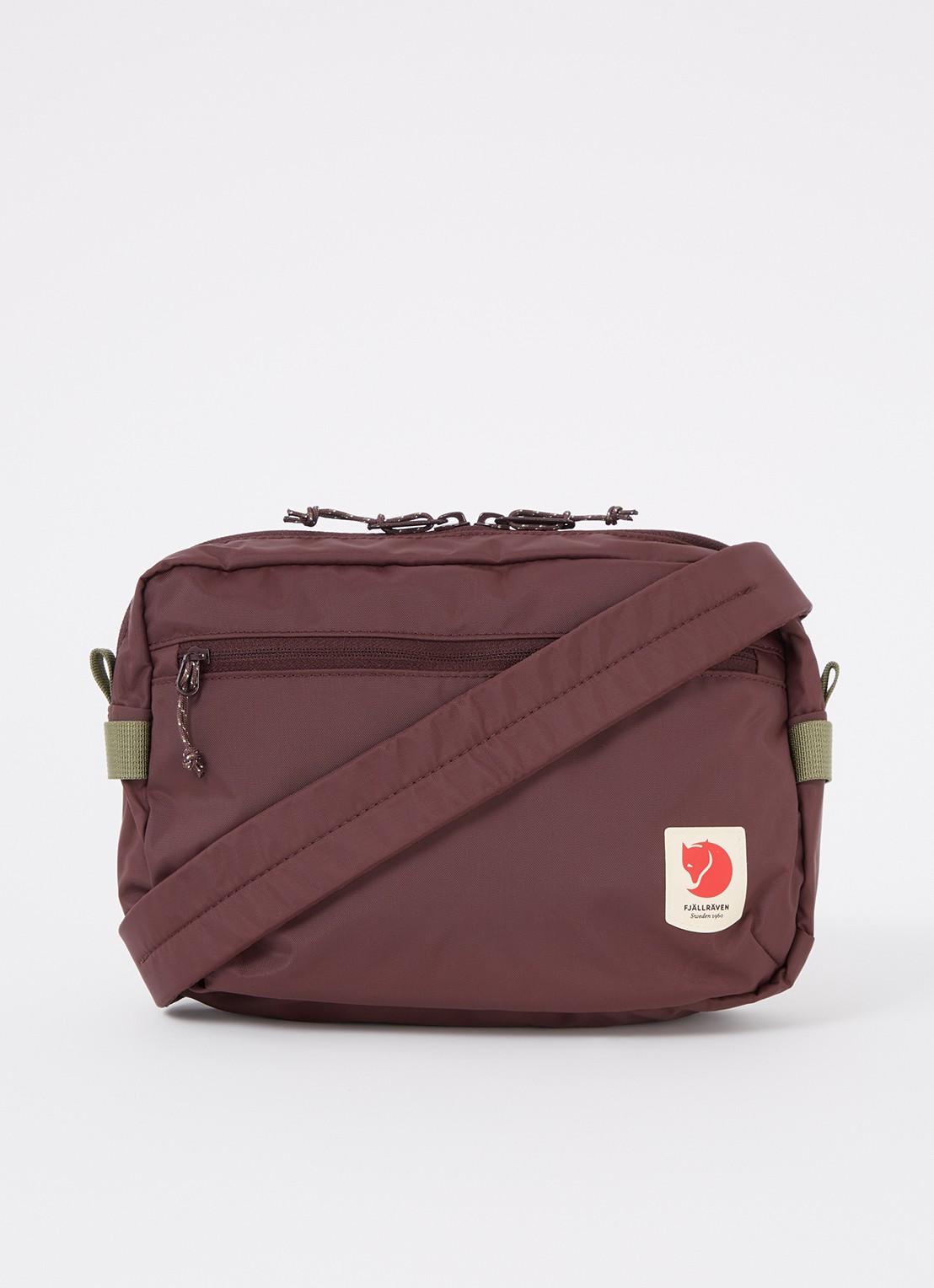 Fjällräven High Coast crossbodytas met logo - voorkant 3 aubergine
