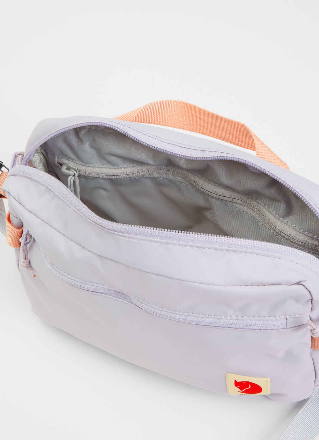 Fjällräven High Coast crossbodytas met logo - detail 3 lichtpaars