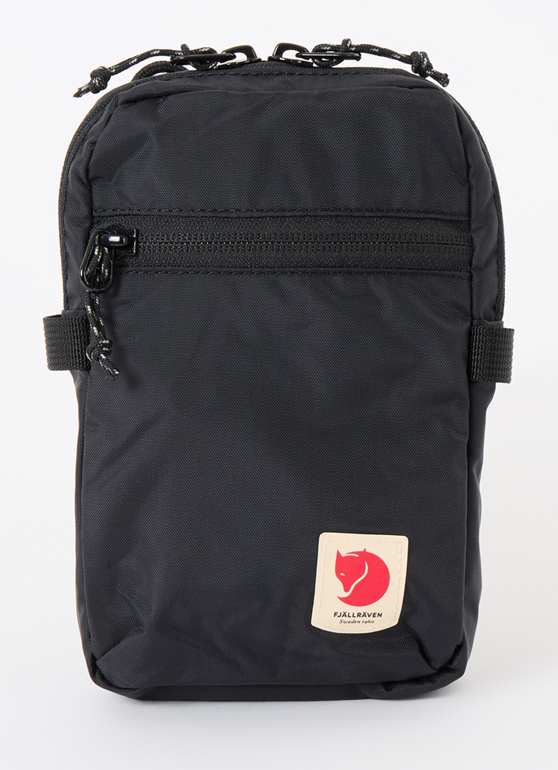 Fjällräven High Coast Pocket crossbodytas met logo - voorkant zwart
