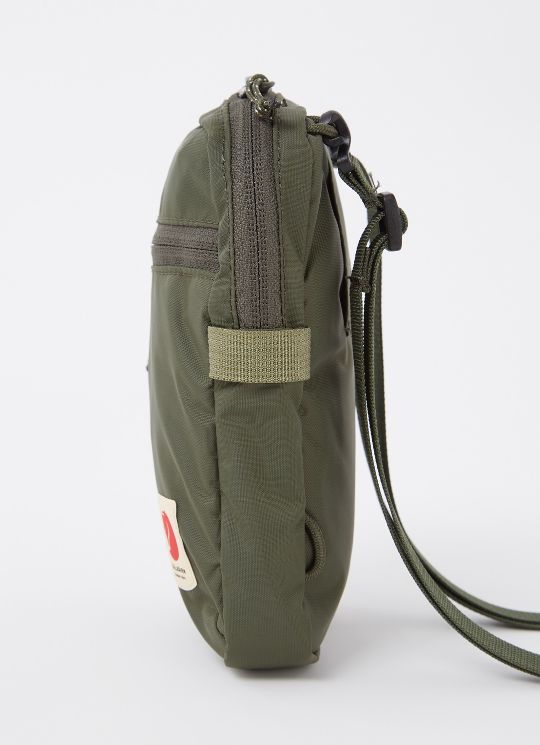 Fjällräven High Coast Pocket crossbodytas met logo - detail 2 legergroen