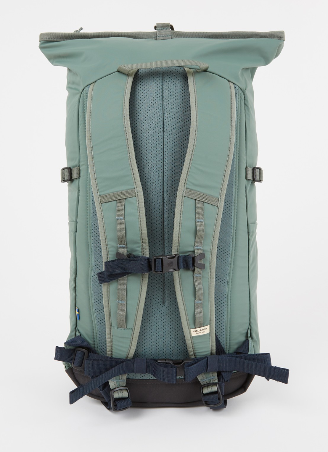 Fjällräven High Coast rugzak met 14 inch laptopvak - unisex - achterkant 2 olijfgroen