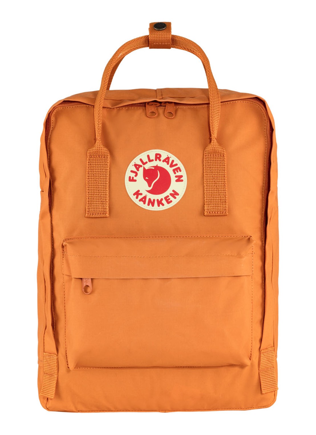 Fjällräven Kånken Original rugzak met 15 inch laptopvak - voorkant 4 oranje