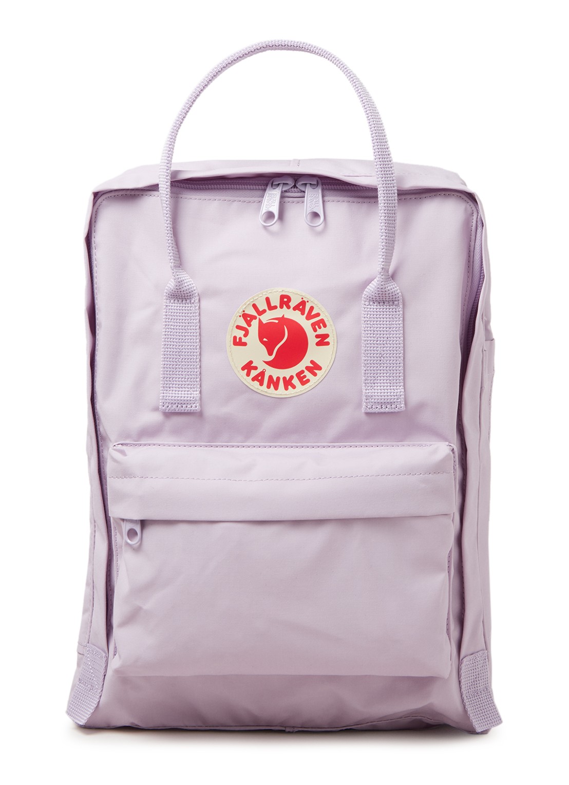Fjällräven Kånken Original rugzak met logopatch - unisex - voorkant 3 lichtpaars