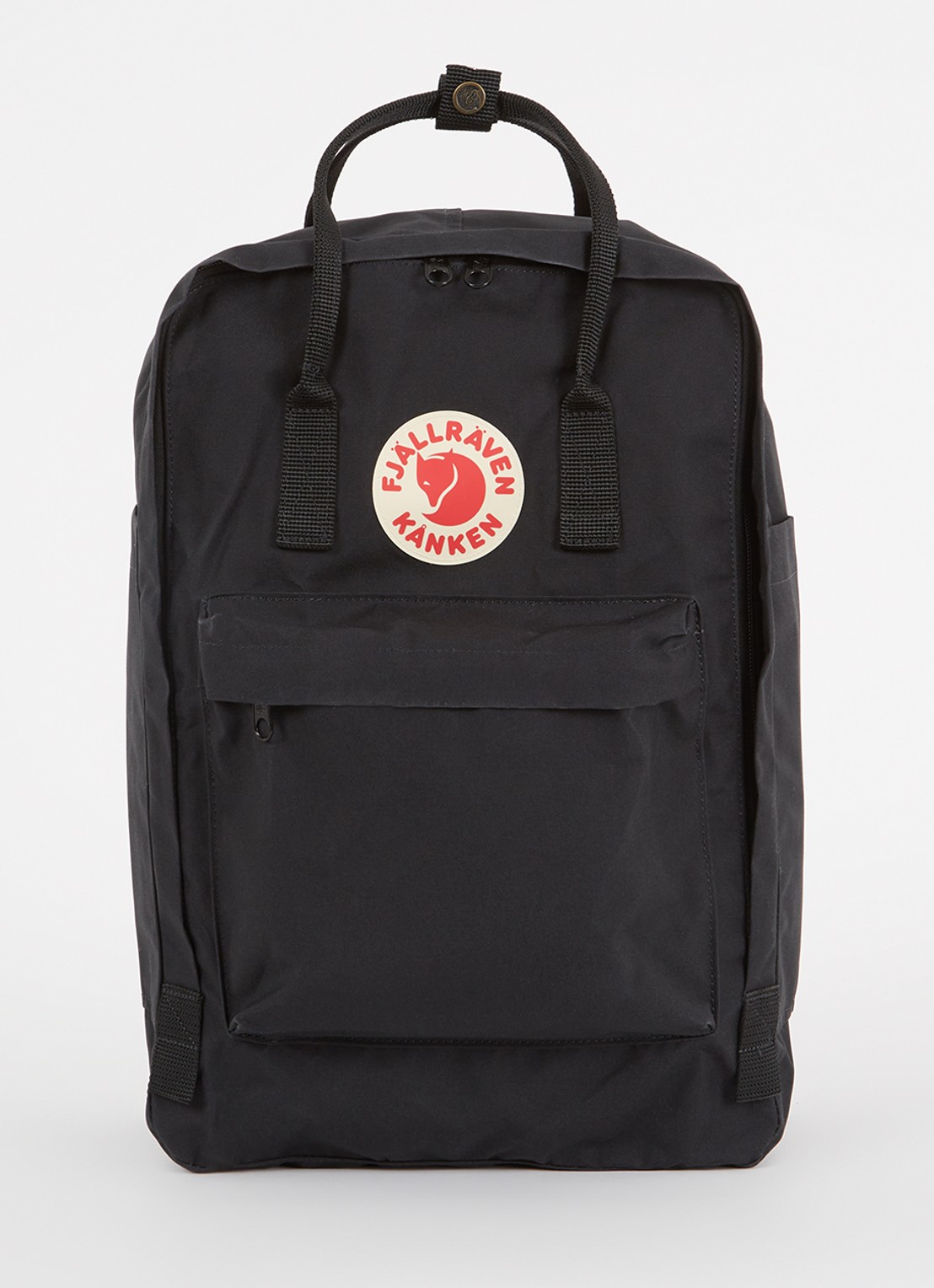 Fjällräven Kånken rugzak met 17 inch laptopvak  - voorkant 3 zwart