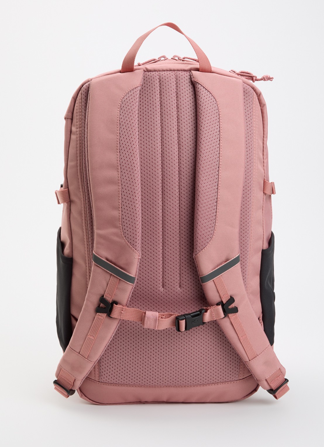 Fjällräven Skule 20 rugzak met 13 inch laptopvak - achterkant zalmroze