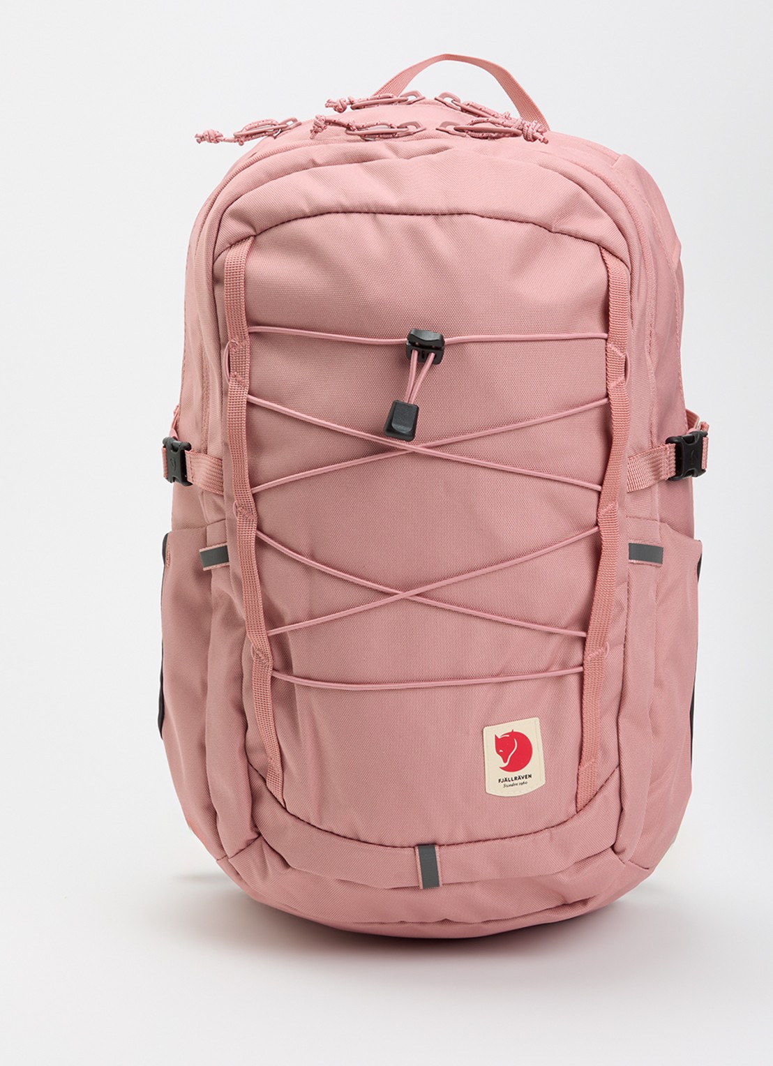 Fjällräven Skule 20 rugzak met 13 inch laptopvak - voorkant 3 zalmroze