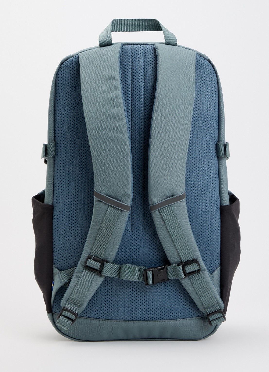 Fjällräven Skule 24 rugzak met 15 inch laptopvak - achterkant petrol