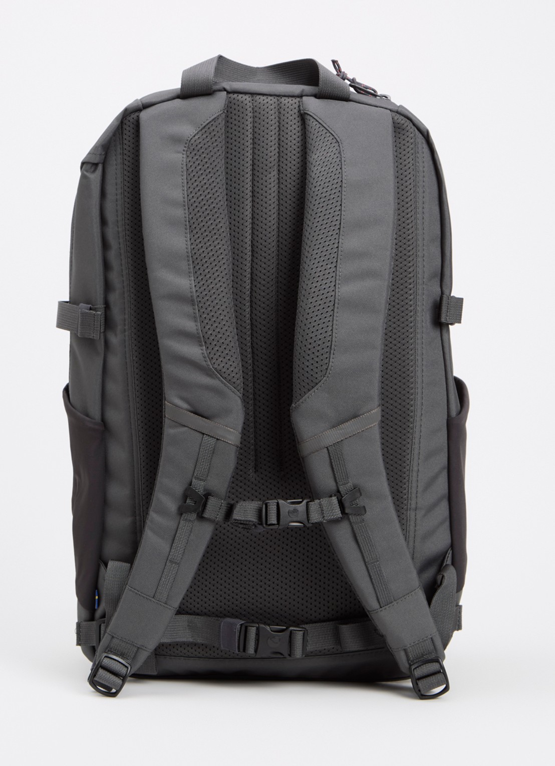 Fjällräven Skule 28 rugzak met 15 inch laptopvak - achterkant middengrijs