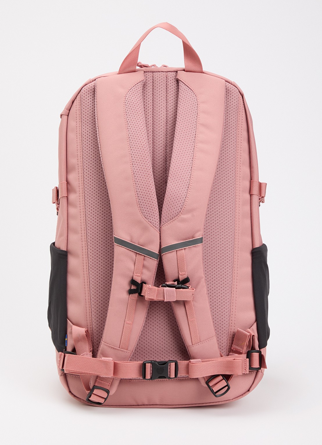 Fjällräven Skule 28 rugzak met 15 inch laptopvak - achterkant lichtroze